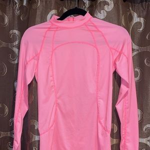 Pink lululemon rash guard size 6
